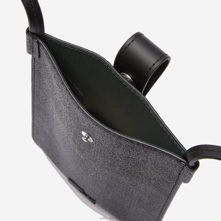 мушкарци платнена торбица за паметни телефон од мешавине монограма 86882037 монограм ноир грис х45 Lacoste