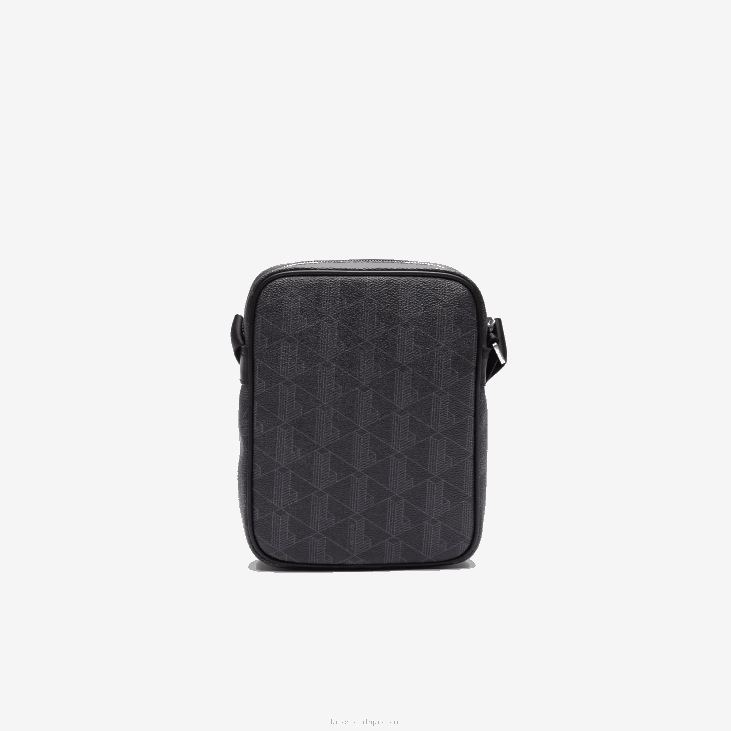 мушкарци вертикална торба од мешавине платненог монограма 86882038 монограм ноир грис х45 Lacoste