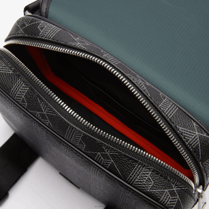 мушкарци платнена торба са исеченим монограмом 86882067 монограм ноир грис х45 Lacoste