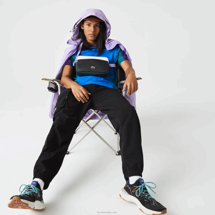 мушкарци унакрсна торба са колор блоковима 86882110 ноир лапоние перје цина л19 Lacoste