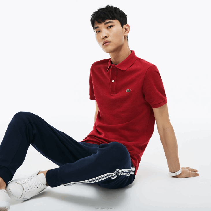 мушкарци оригинал л.12.12 слим фит поло 86881199 ред пхд Lacoste