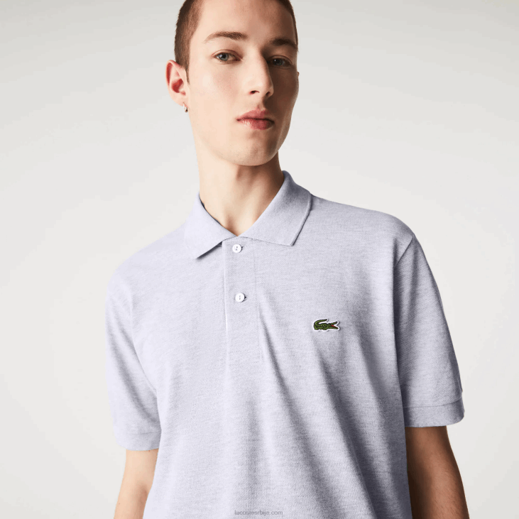 мушкарци оригинал л.12.12 хеатхеред поло 8688127 сиви кине цца Lacoste