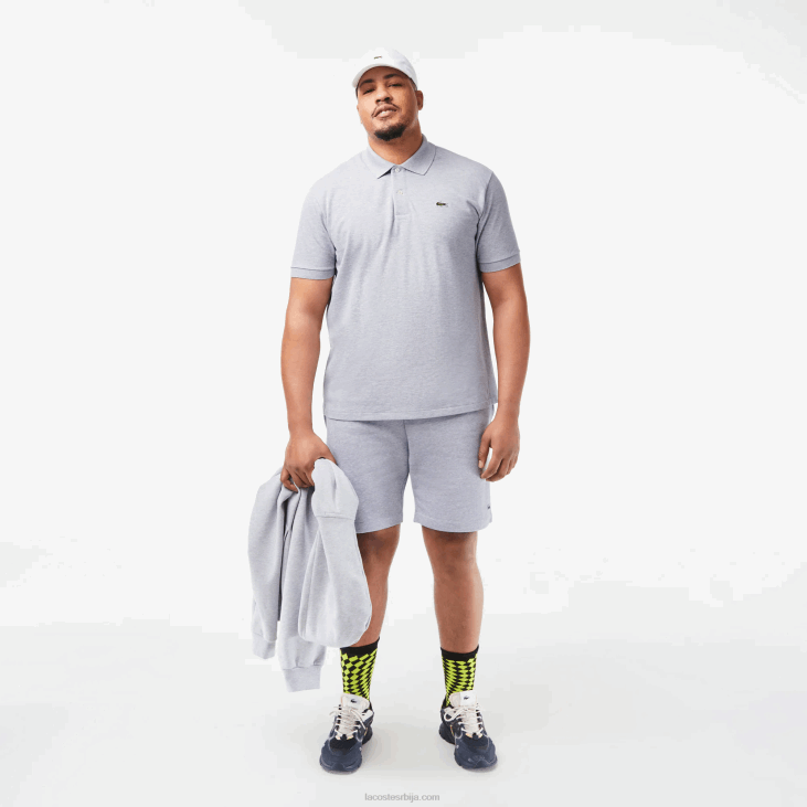 мушкарци оригинал л.12.12 хеатхеред поло 8688127 сиви кине цца Lacoste