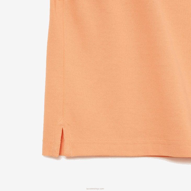 мушкарци оригинал л.12.12 слим фит поло 8688157 светло наранџаста хеб Lacoste