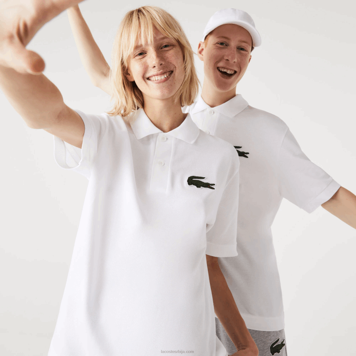 мушкарци оригинал л.12.12 лабав поло поло 8688231 бела 001 Lacoste