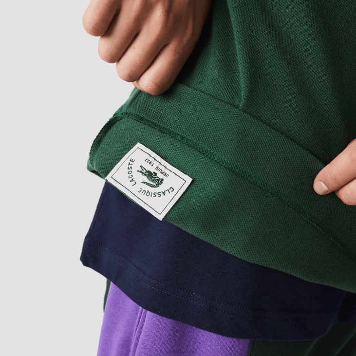 мушкарци оригинал л.12.12 поло са тешким памучним пикеом 8688252 зелена 132 Lacoste