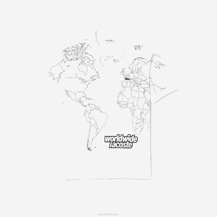 мушкарци оригинал л.12.12 штампана поло од органског памука 868832 бела 001 Lacoste