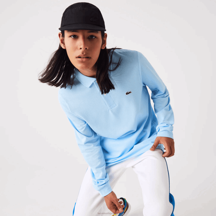 мушкарци оригинал поло дугих рукава л.12.12 8688643 блуе хбп Lacoste