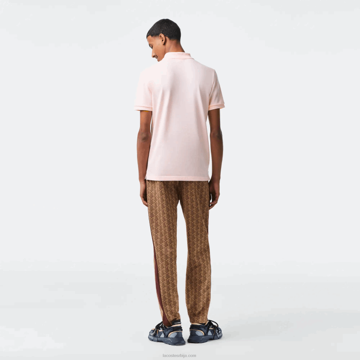 мушкарци оригинал л.12.12 слим фит поло 8688740 светло розе т03 Lacoste