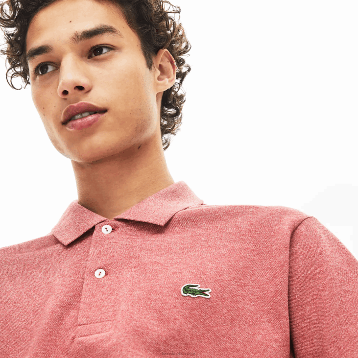 мушкарци оригинал л.12.12 хеатхеред поло 8688774 црвена ку2 Lacoste