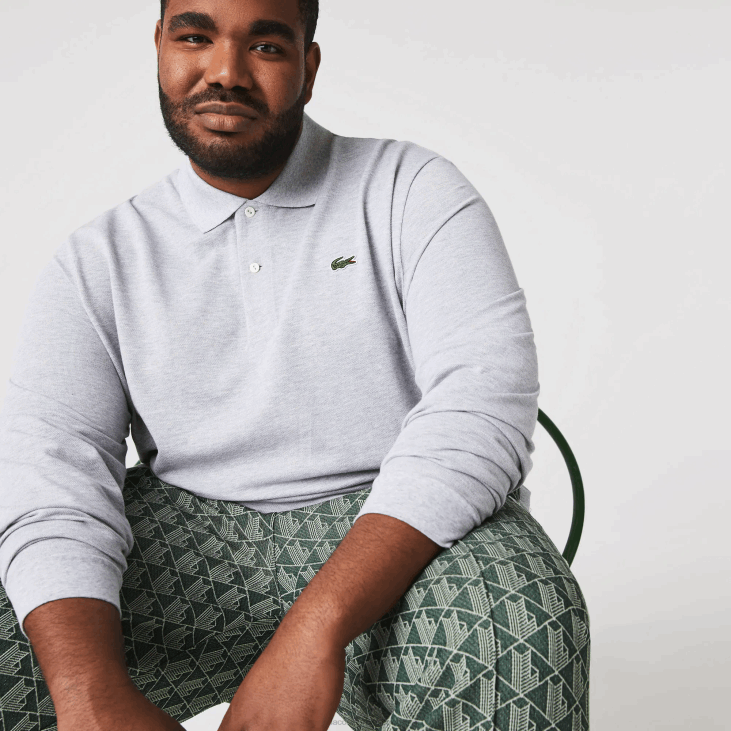 мушкарци оригинал л.12.12 поло дугих рукава од хедера 8688787 сиви кине цца Lacoste