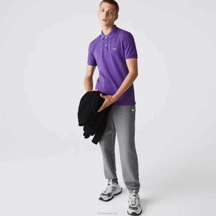 мушкарци оригинал л.12.12 слим фит поло 8688789 љубичаста с5з Lacoste