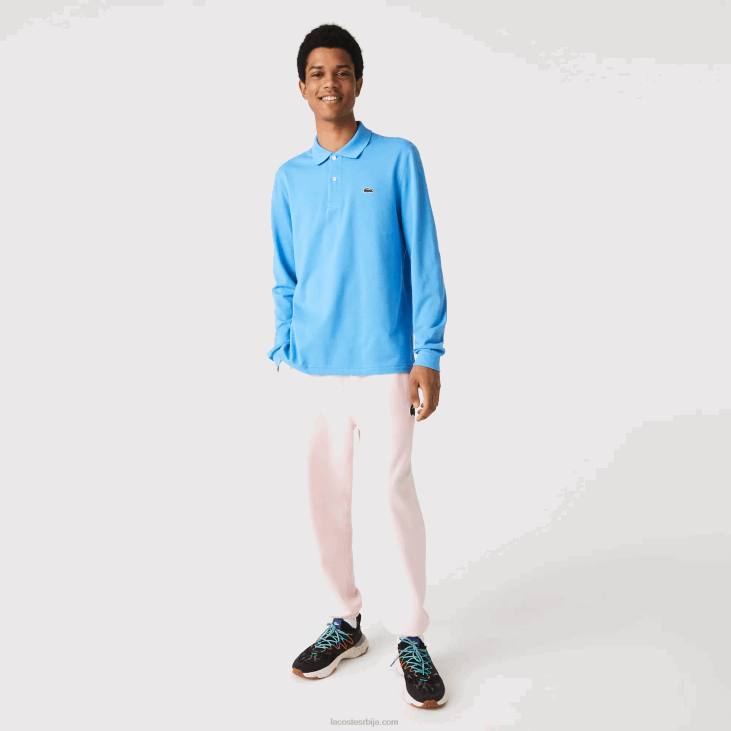 мушкарци оригинал поло дугих рукава л.12.12 8688821 плава 4ка Lacoste