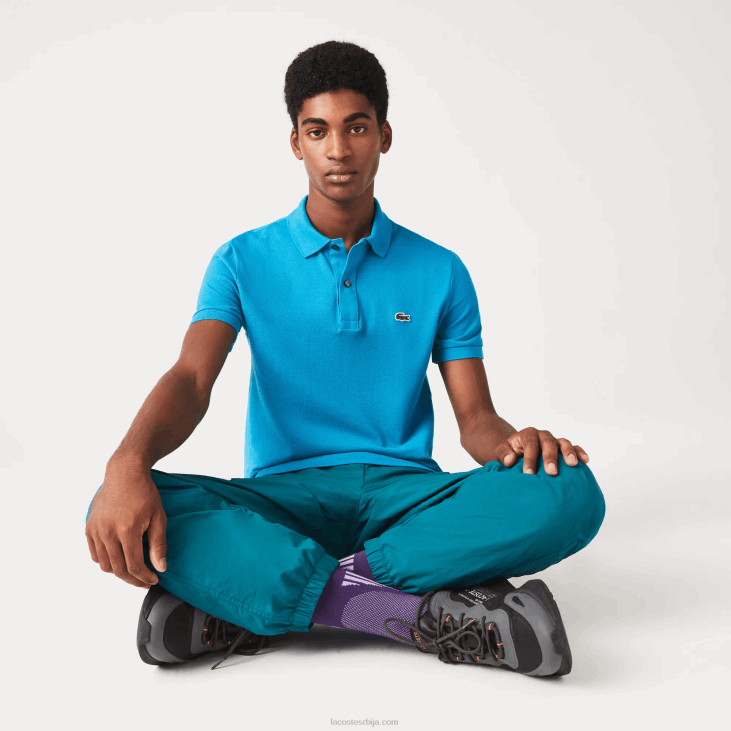 мушкарци оригинал л.12.12 слим фит поло 8688837 блуе гх9 Lacoste