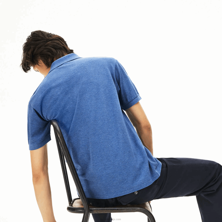 мушкарци оригинал л.12.12 хеатхеред поло 8688865 блуе цхине 5цх Lacoste