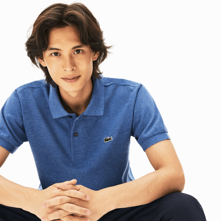 мушкарци оригинал л.12.12 хеатхеред поло 8688865 блуе цхине 5цх Lacoste