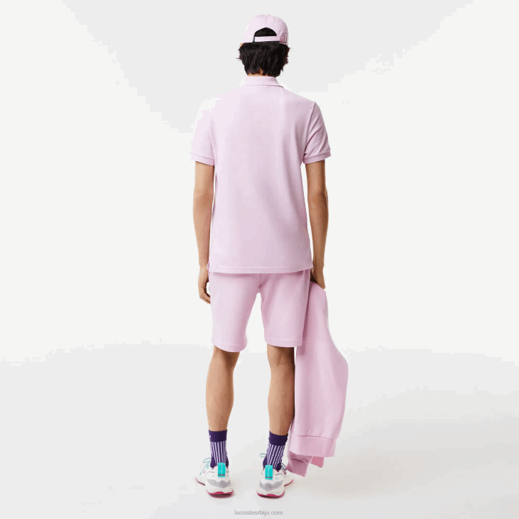 мушкарци оригинал л.12.12 слим фит поло 8688889 розе з4х Lacoste