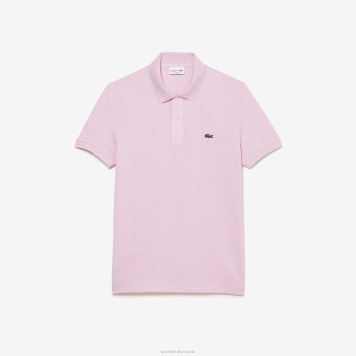 мушкарци оригинал л.12.12 слим фит поло 8688889 розе з4х Lacoste