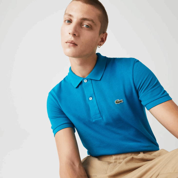 мушкарци оригинал л.12.12 слим фит поло 8688891 блуе изв Lacoste