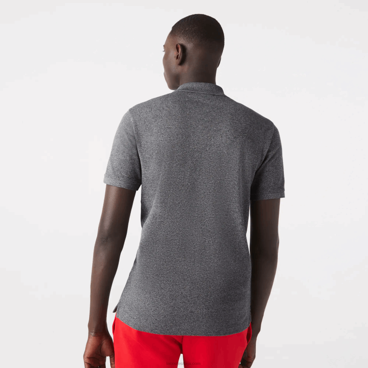 мушкарци оригинал л.12.12 слим фит поло 8688937 сиви кине е8г Lacoste