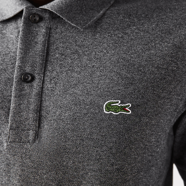 мушкарци оригинал л.12.12 слим фит поло 8688937 сиви кине е8г Lacoste