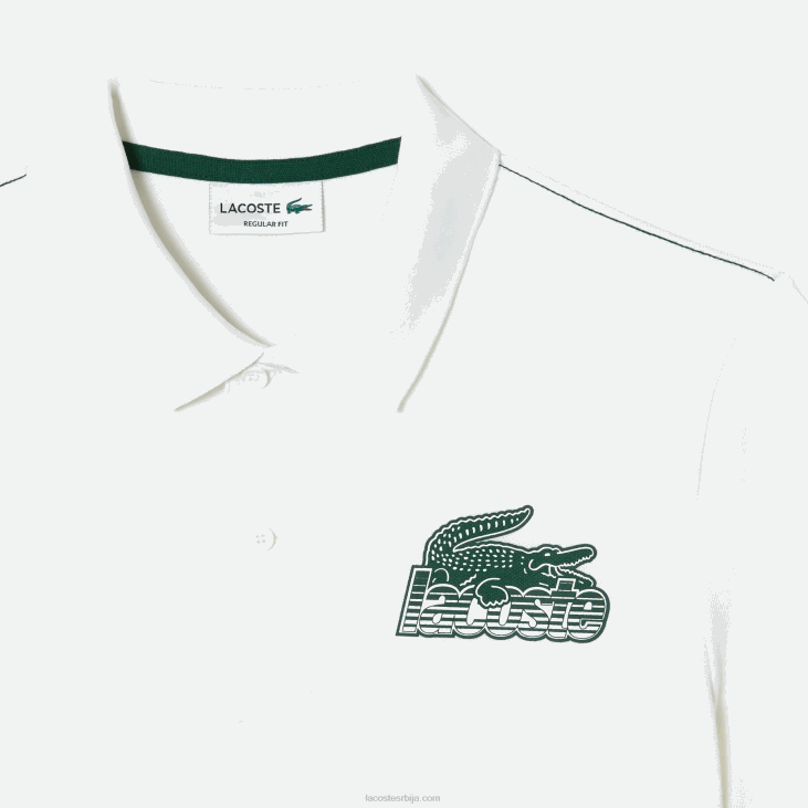 мушкарци памучни мини-пике поло 8688101 бела 001 Lacoste