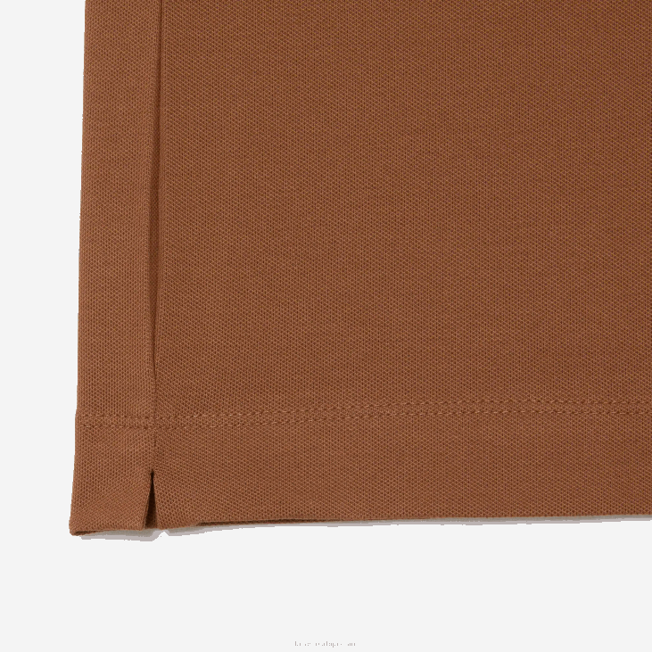 мушкарци смарт парис стретцх памучни пике поло 8688117 светло браон лфа Lacoste