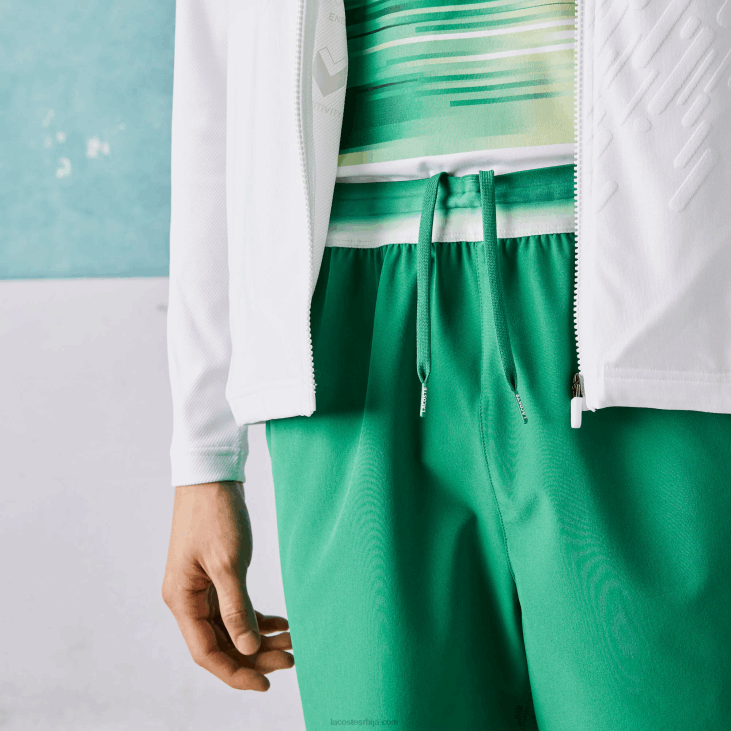 мушкарци спорт к новак дјоковиц лагани растезљиви шортс 86881534 зелени лдм Lacoste