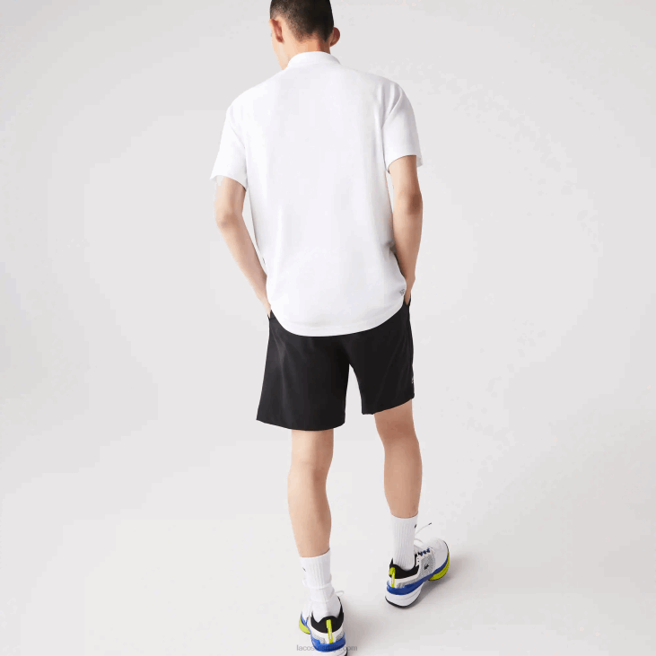 мушкарци спорт прозрачни интерлоцк поло отпоран на хабање 8688164 бела 001 Lacoste