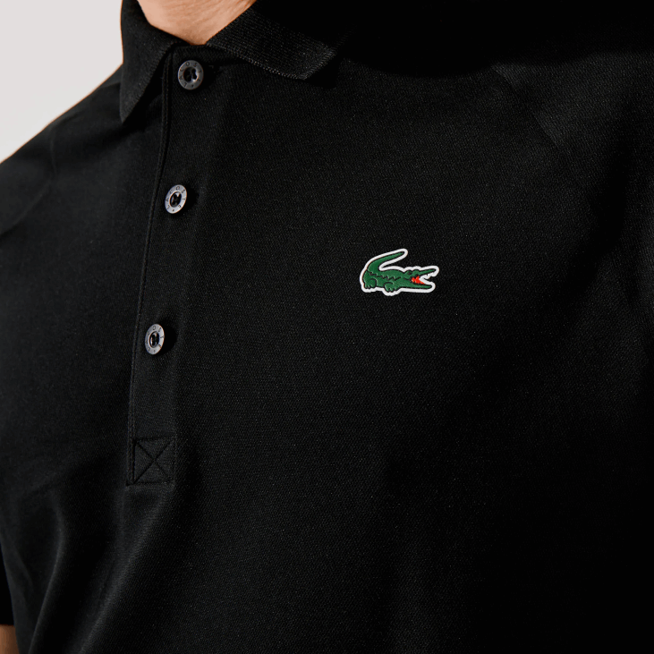 мушкарци спорт прозрачни интерлоцк поло отпоран на хабање 8688165 црна 031 Lacoste