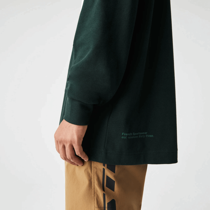 мушкарци брендирани рагби поло слободног кроја 86881687 зелено изп Lacoste