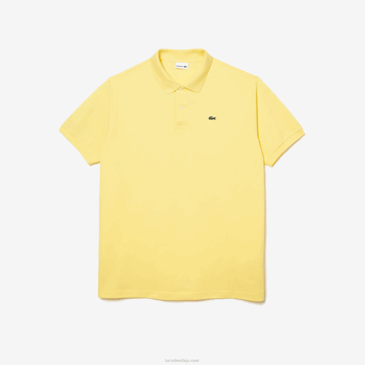 мушкарци памук петит пикуе поло - плус сизе - висок 8688186 жута 107 Lacoste