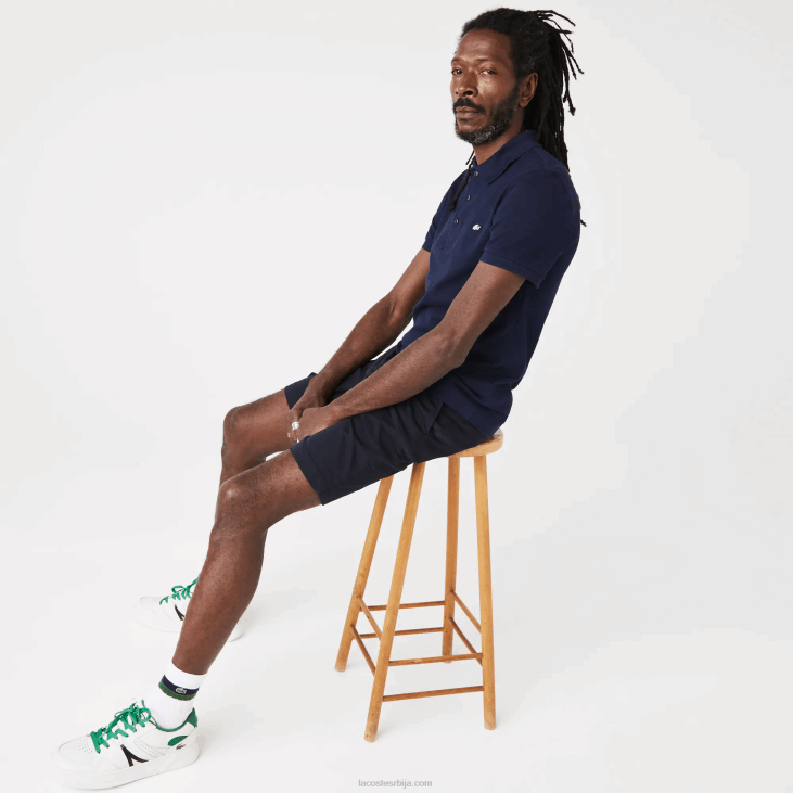 мушкарци слим фит петит пикуе стреч поло 8688563 тамноплава 166 Lacoste