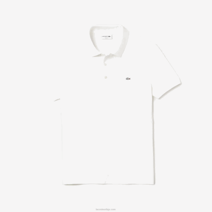 мушкарци слим фит петит пикуе стреч поло 8688564 бела 001 Lacoste