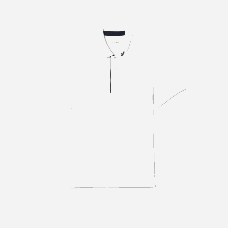 мушкарци спортски дрес голф поло мајица 8688595 бела тамноплава 522 Lacoste