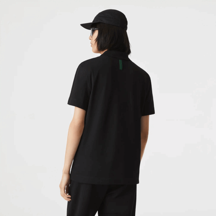 мушкарци слим фит пикуе поло од органског растезљивог памука 8688598 црна 031 Lacoste