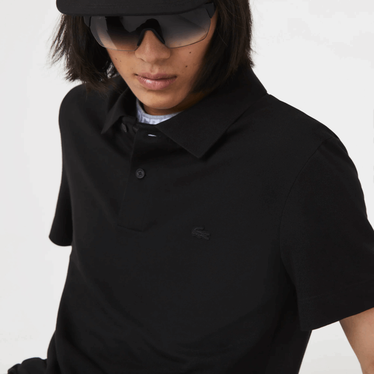 мушкарци слим фит пикуе поло од органског растезљивог памука 8688598 црна 031 Lacoste