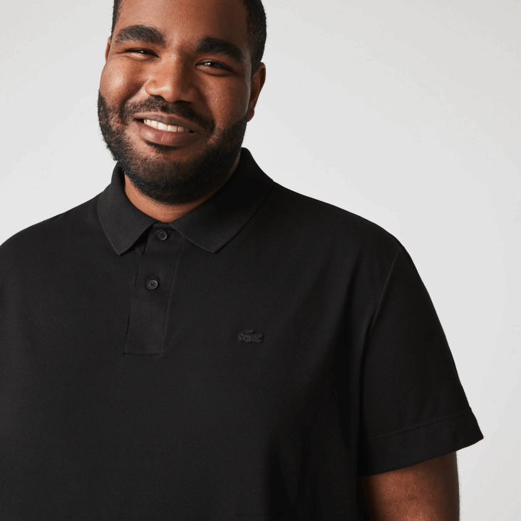 мушкарци слим фит пикуе поло од органског растезљивог памука 8688598 црна 031 Lacoste