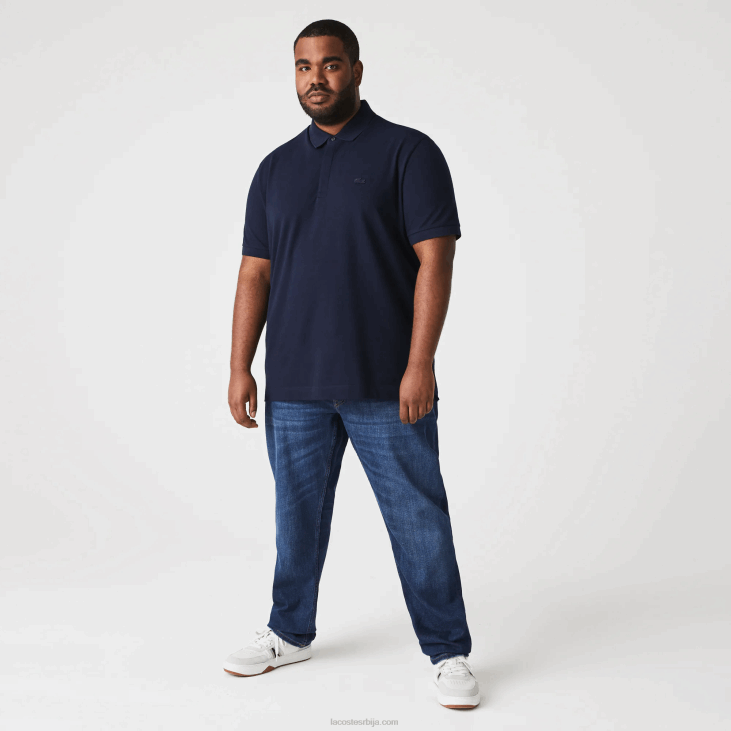 мушкарци смарт парис стретцх памучни пике поло 8688611 тамноплава 166 Lacoste