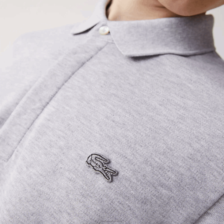 мушкарци смарт парис дугих рукава растезљиви памучни пике поло 8688668 сиви кине цца Lacoste