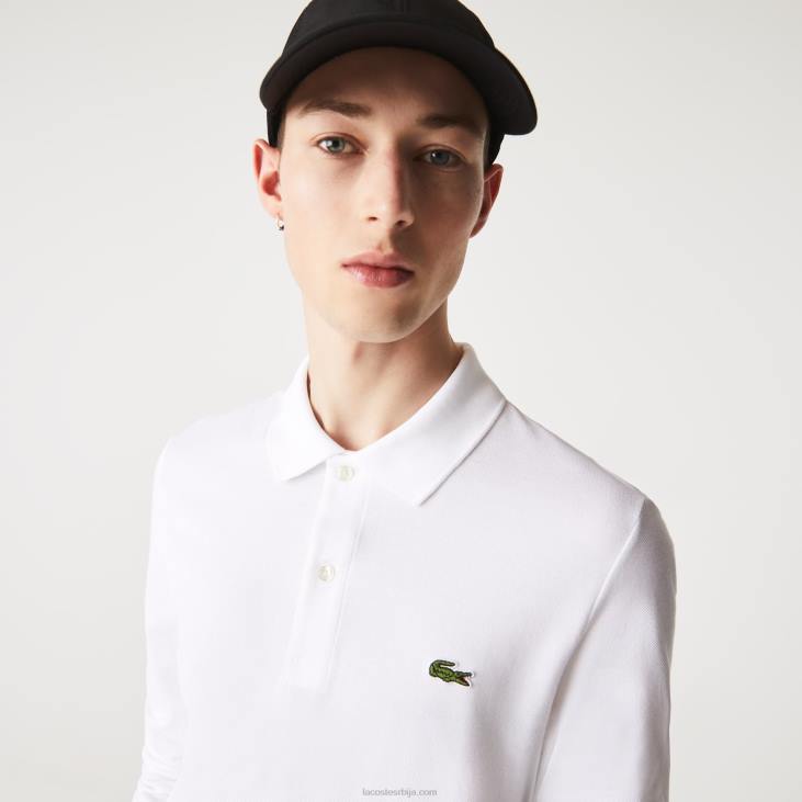 мушкарци слим фит петит пикуе поло 8688686 бела 001 Lacoste