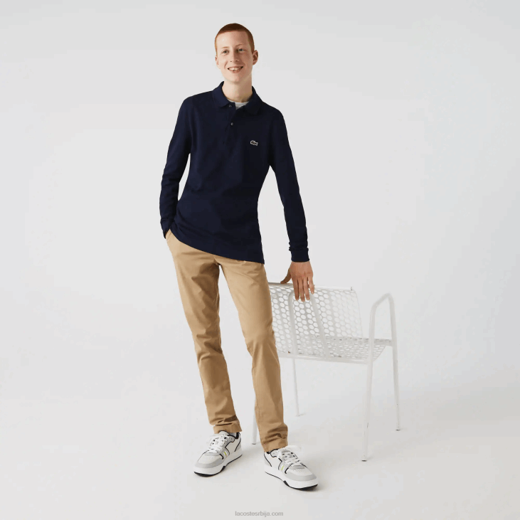 мушкарци слим фит петит пикуе поло 8688687 тамноплава 166 Lacoste