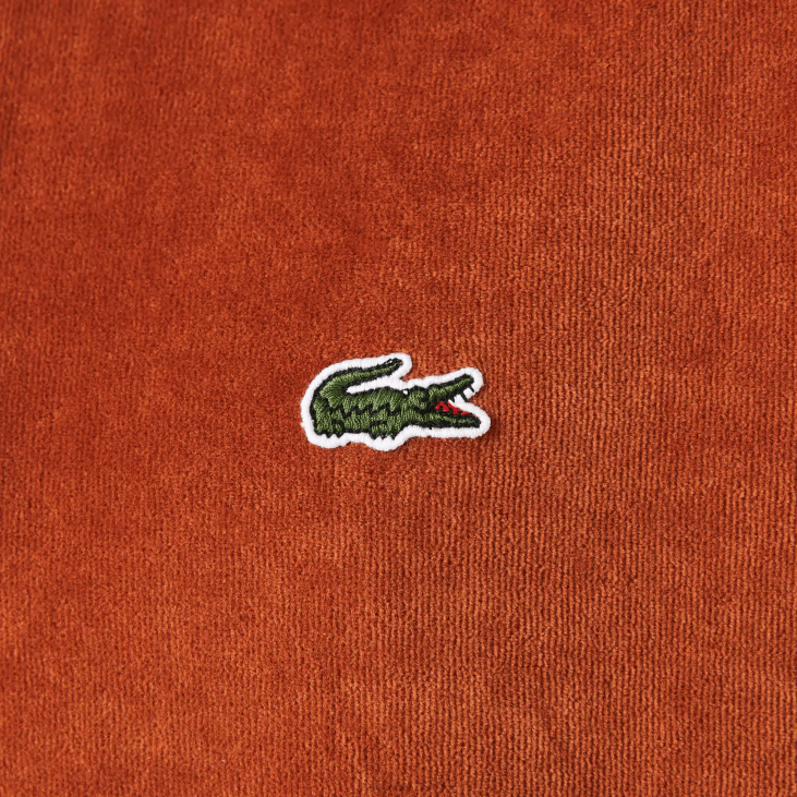 мушкарци Поло од памучног сомота класичног кроја 8688739 браон 3пб Lacoste