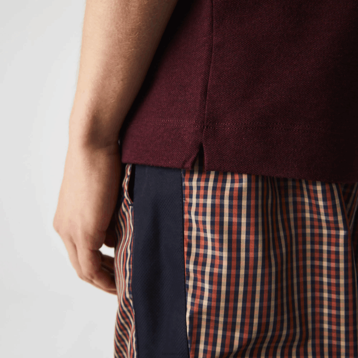 мушкарци смарт парис стретцх памучни пике поло 8688764 бордеаук скл Lacoste