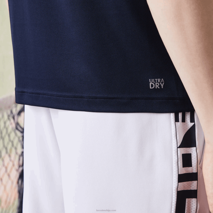 мушкарци спортски ултра-суви пике тенис поло 8688784 морнарско плава љубичаста зелена кц3 Lacoste