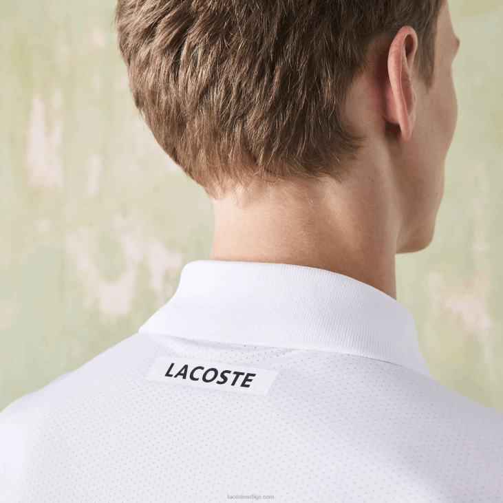 мушкарци спортски ултра-суви пике тенис поло 8688785 бела црна плава к87 Lacoste