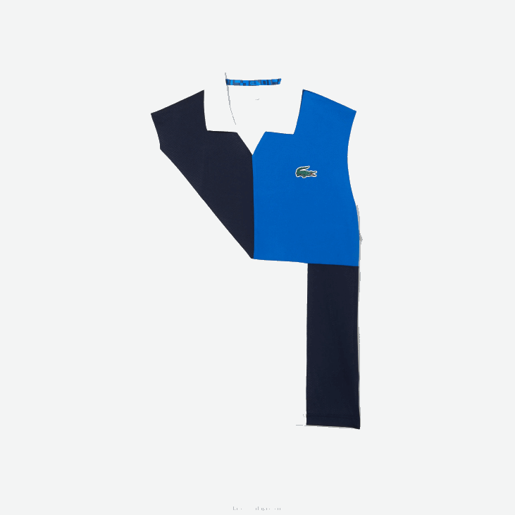 мушкарци спортски ултра-суви пике тенис поло 8688785 бела црна плава к87 Lacoste