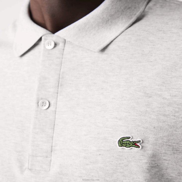 мушкарци регулар фит пима памук поло 8688798 сиви кине цца Lacoste