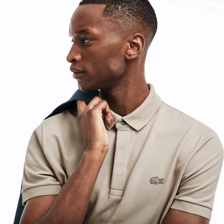 мушкарци смарт парис стретцх памучни пике поло 868879 беж ае0 Lacoste