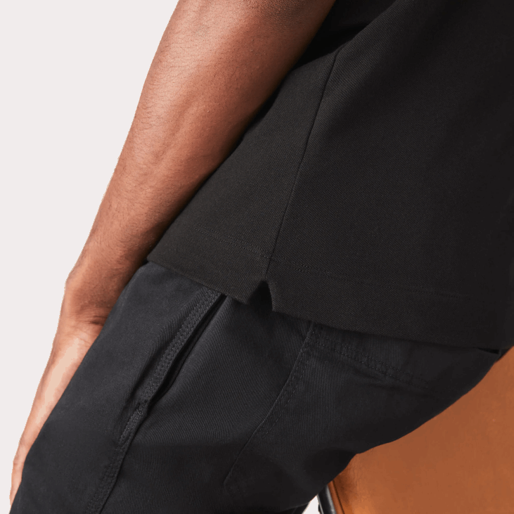 мушкарци смарт парис стретцх памучни пике поло 868881 црна 031 Lacoste